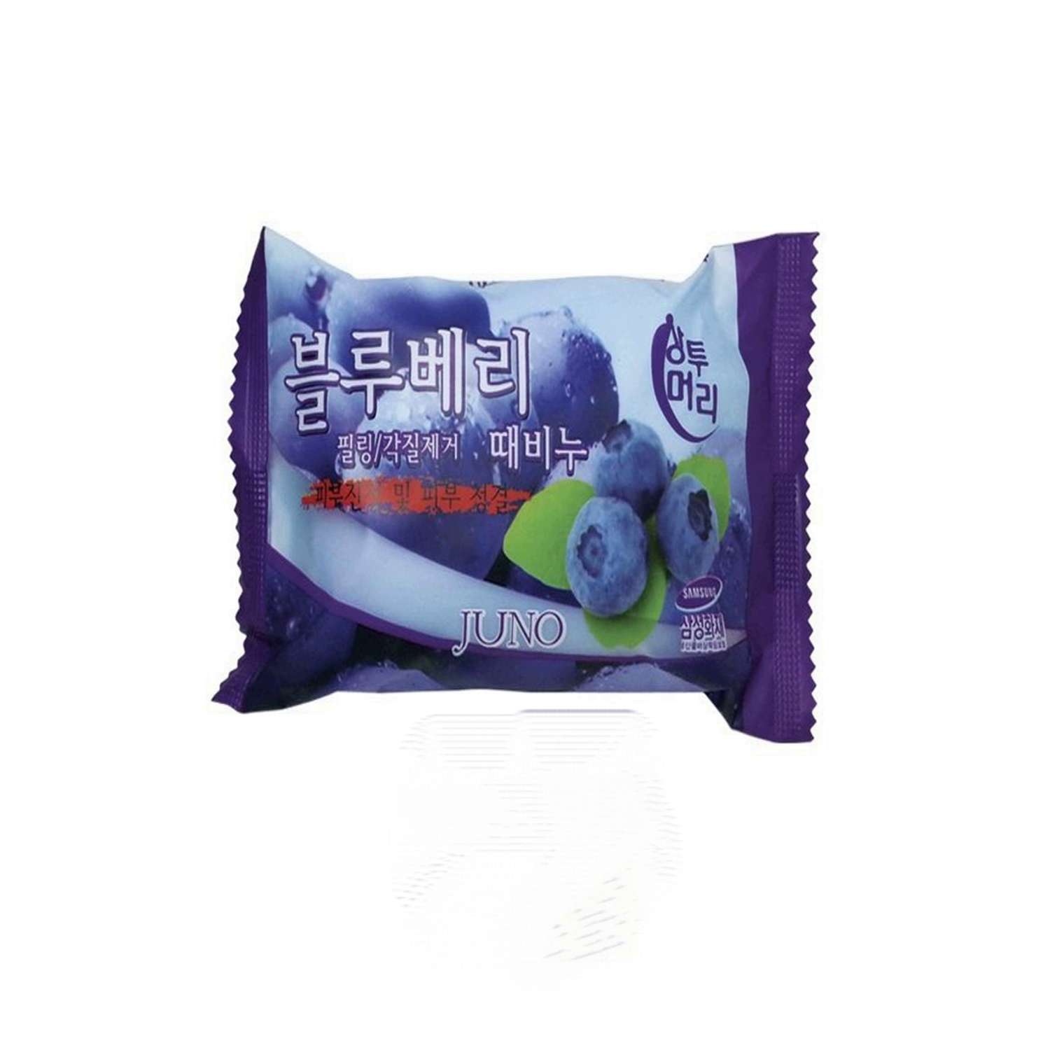 Мыло JUNO Мыло отшелушивающиe с черникой - Sangtumeori peeling soap blueberry - фото 1