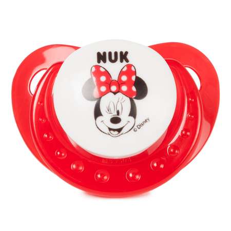 Соска-пустышка Nuk Disney силик. р-р 1 Красная