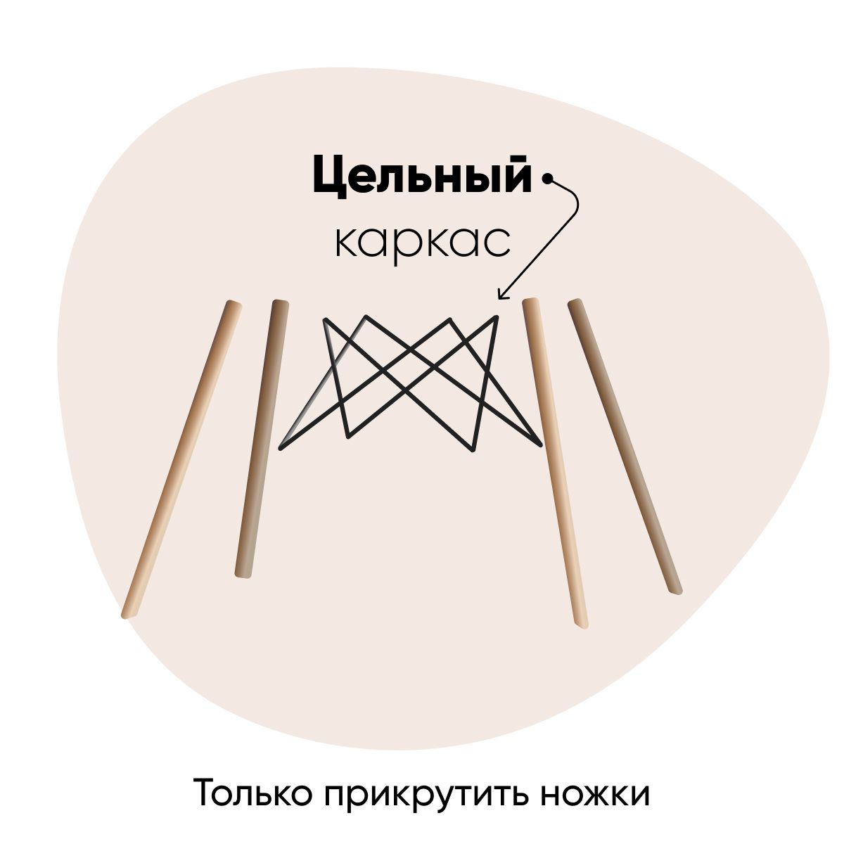 Комплект стульев Stool Group DSW Style оранжевый - фото 3