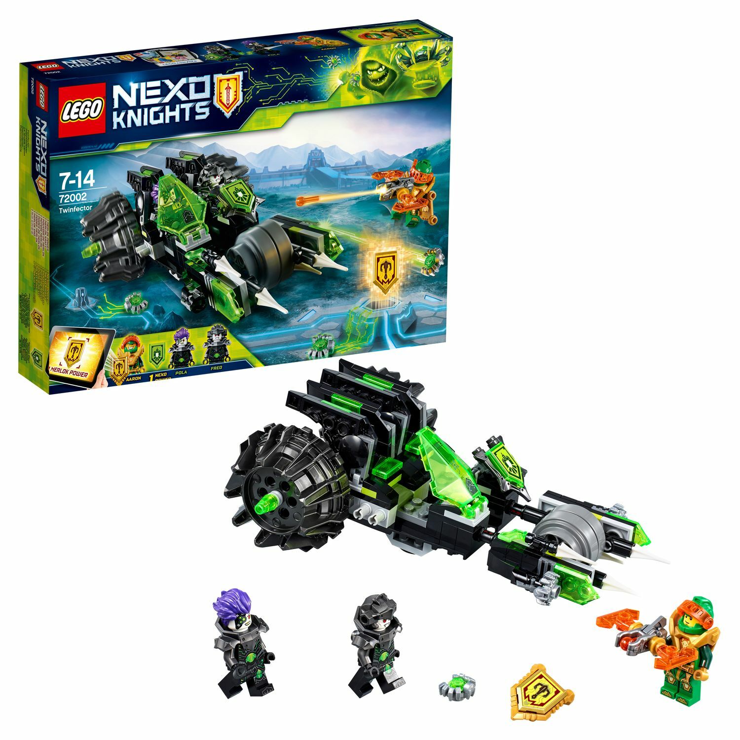 Конструктор LEGO Боевая машина близнецов Nexo Knights (72002) купить по  цене 1499 ₽ в интернет-магазине Детский мир