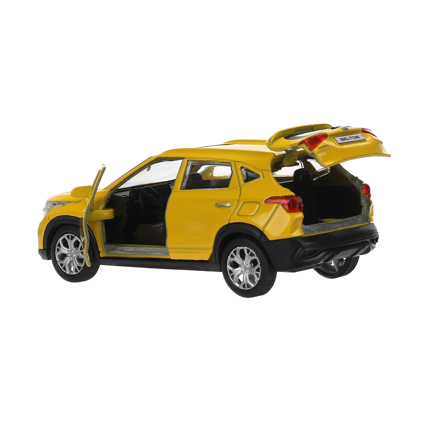 Автомобиль Технопарк KIA Seltos желтый 394416 - фото 7