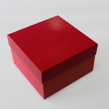 Коробка подарочная Cartonnage крышка-дно Блеск красный