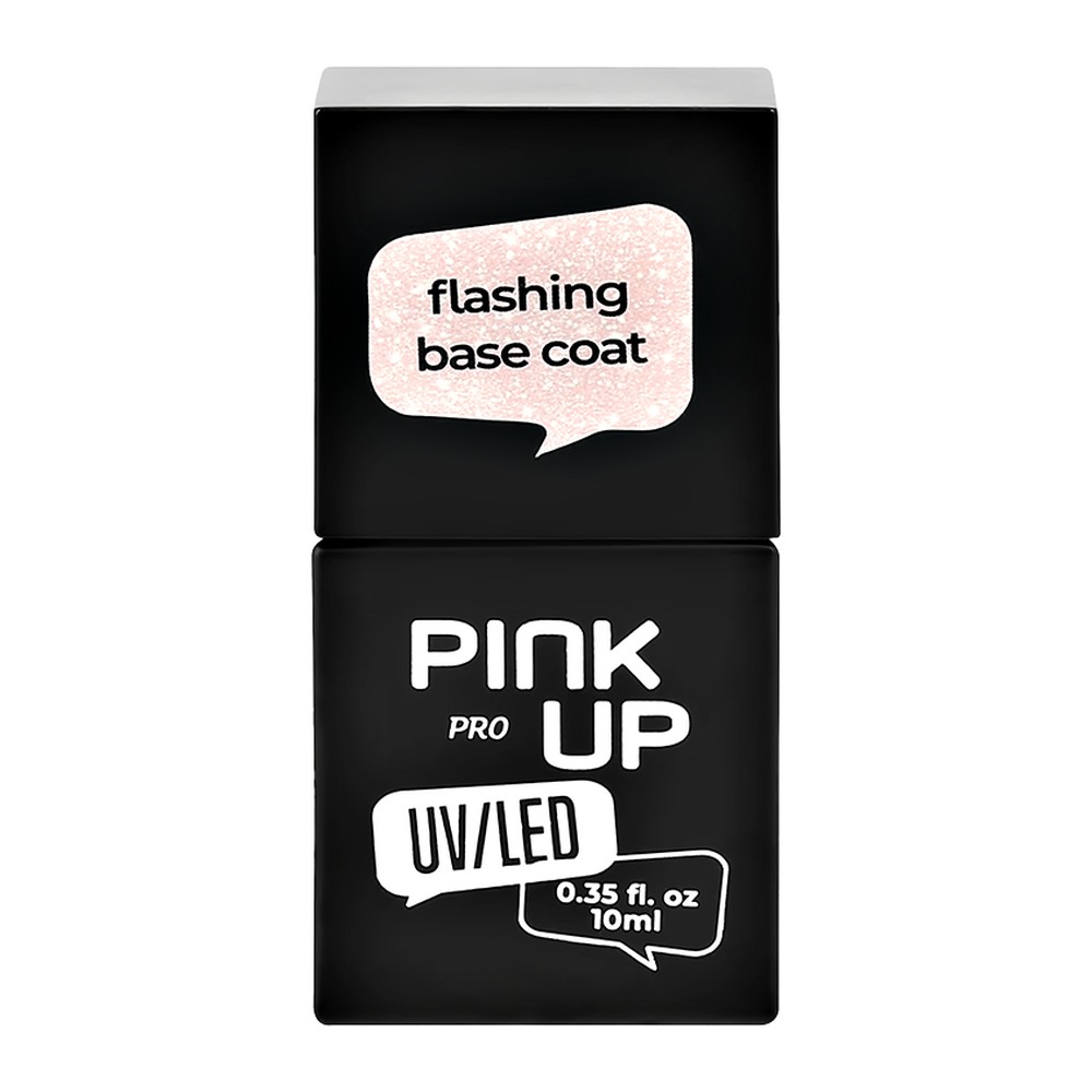 Светоотражающая база Pink Up uv/led pro flashing base coat тон 01 10 мл - фото 3