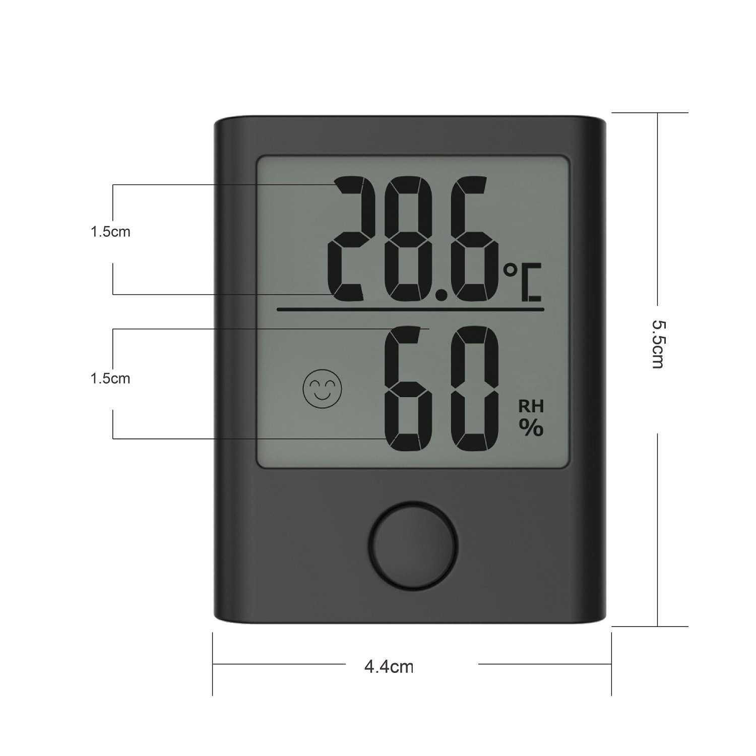 Цифровой термогигрометр Baldr черный - фото 2