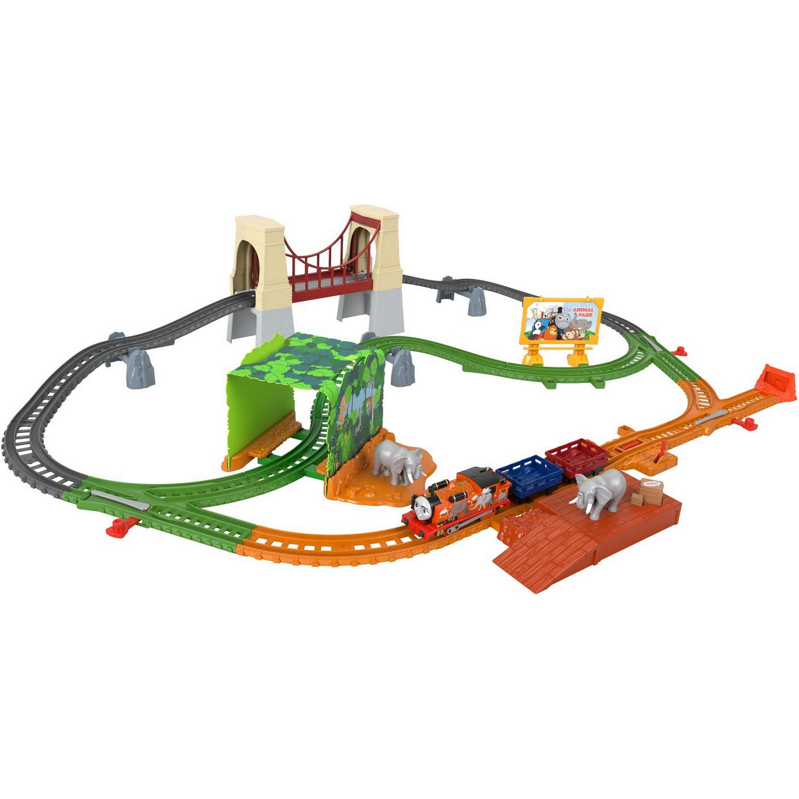 Набор игровой Thomas & Friends Железная дорога Ния и слон GPD84 - фото 9