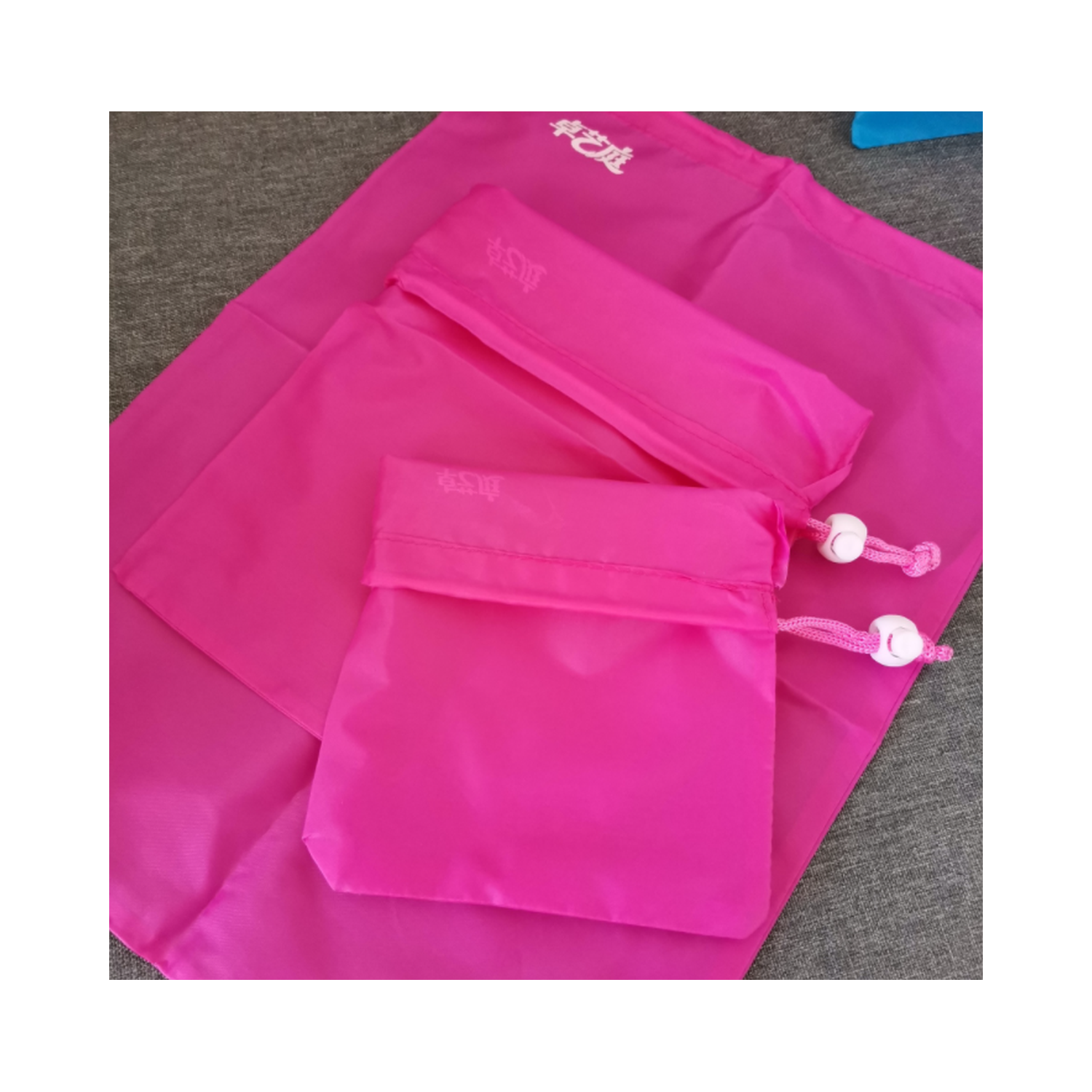 Набор дорожных мешочков NPOSS для одежды розовый 3 шт - фото 2