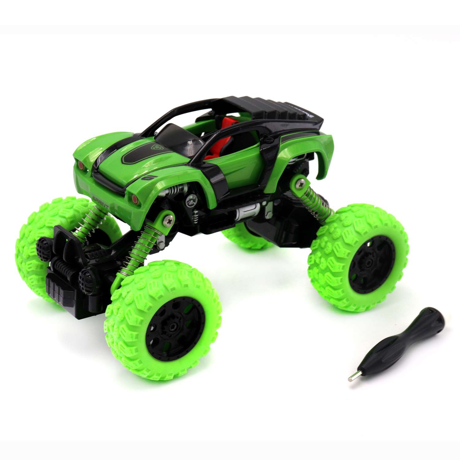 Машинка DIY Funky Toys Зеленая YS0281528 - фото 1
