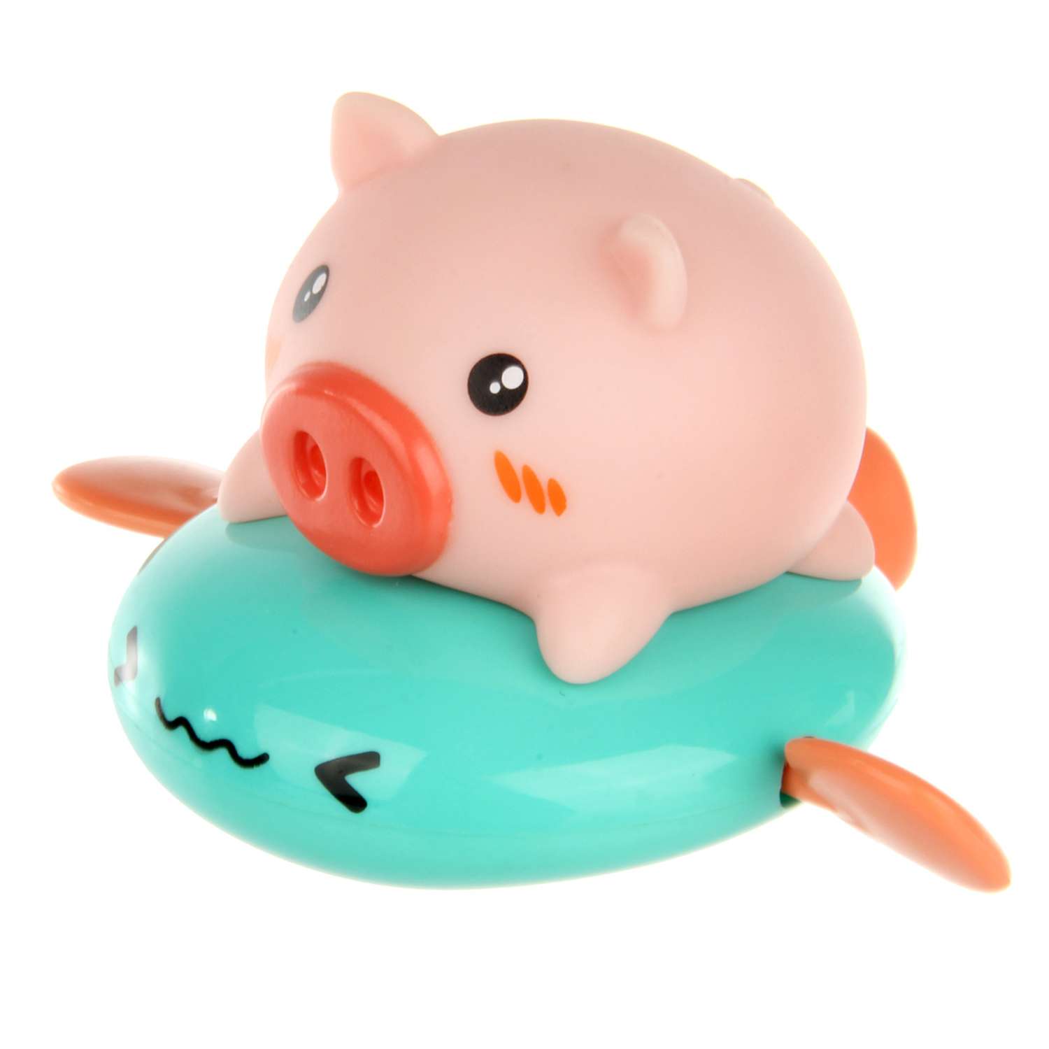 Игрушка для купания Ути Пути Свинка голубая на подушке - фото 2