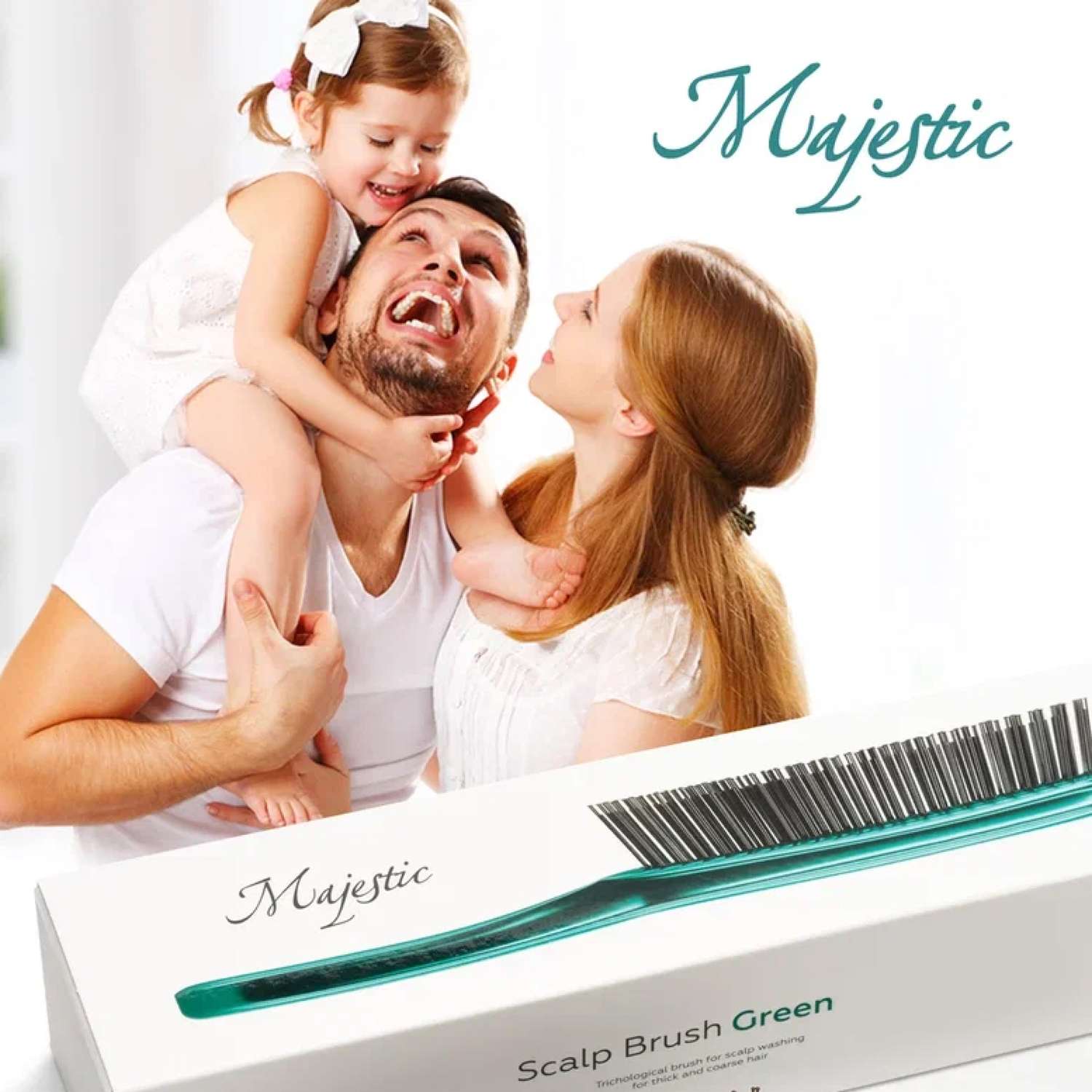Японская расческа Majestic Green для густых жестких волос - фото 10