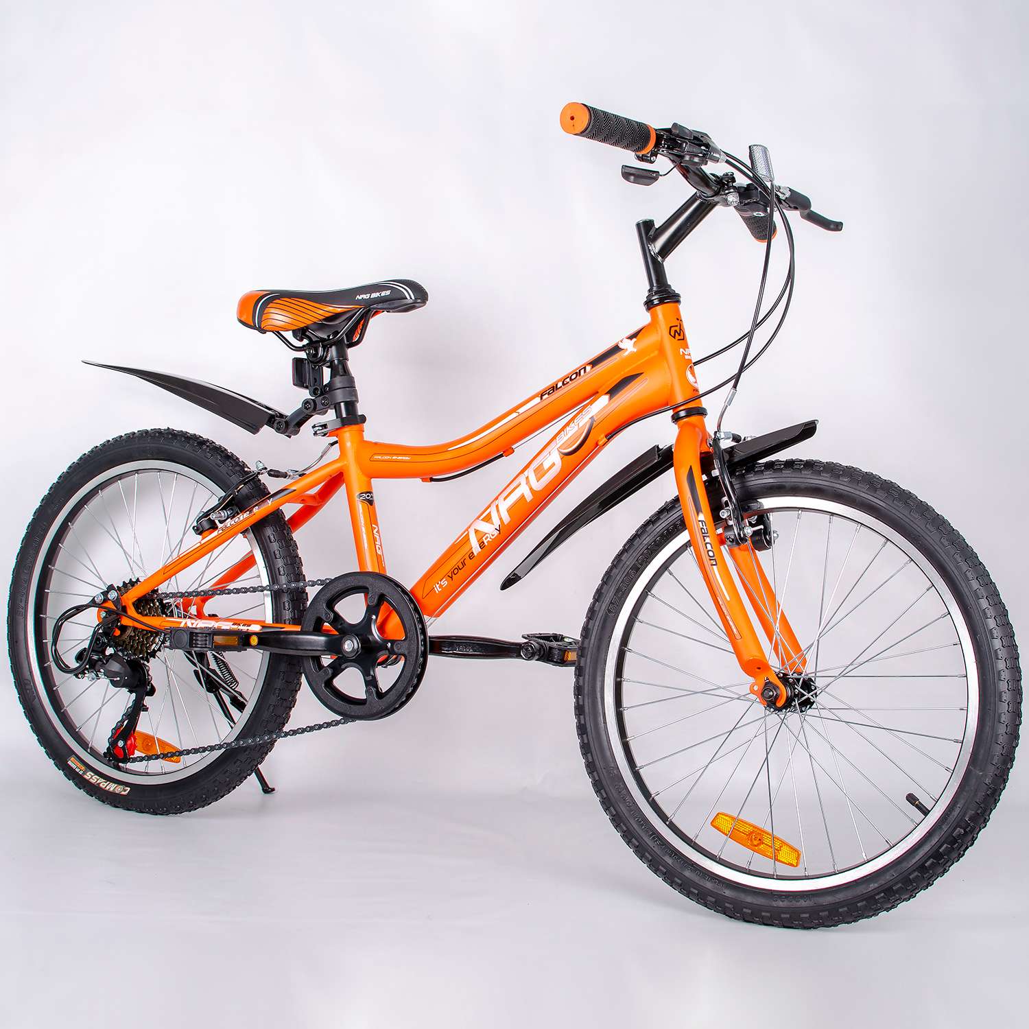 Велосипед NRG BIKES FALCON 20 orange-black-white - фото 1