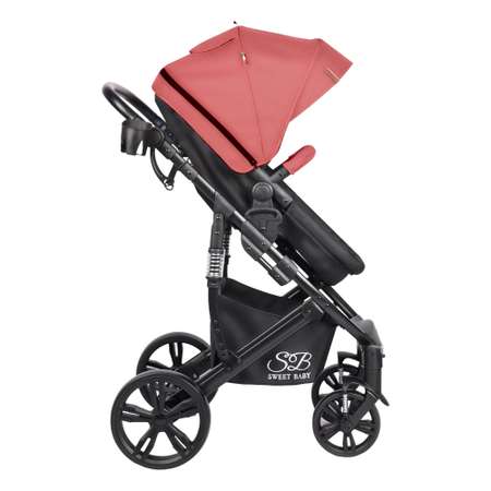 Коляска-трансформер 2 в 1 Sweet Baby Comfort black red