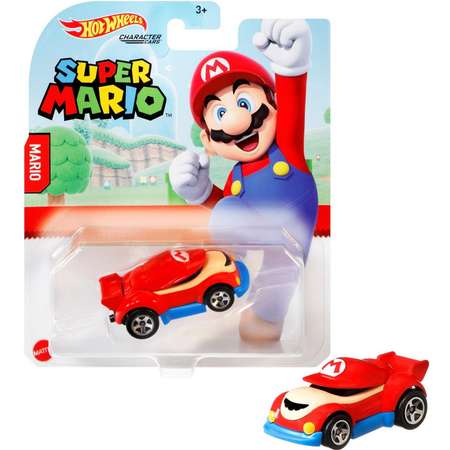 Машинка Hot Wheels Герои компьютерных игр Super Mario Марио GRM42