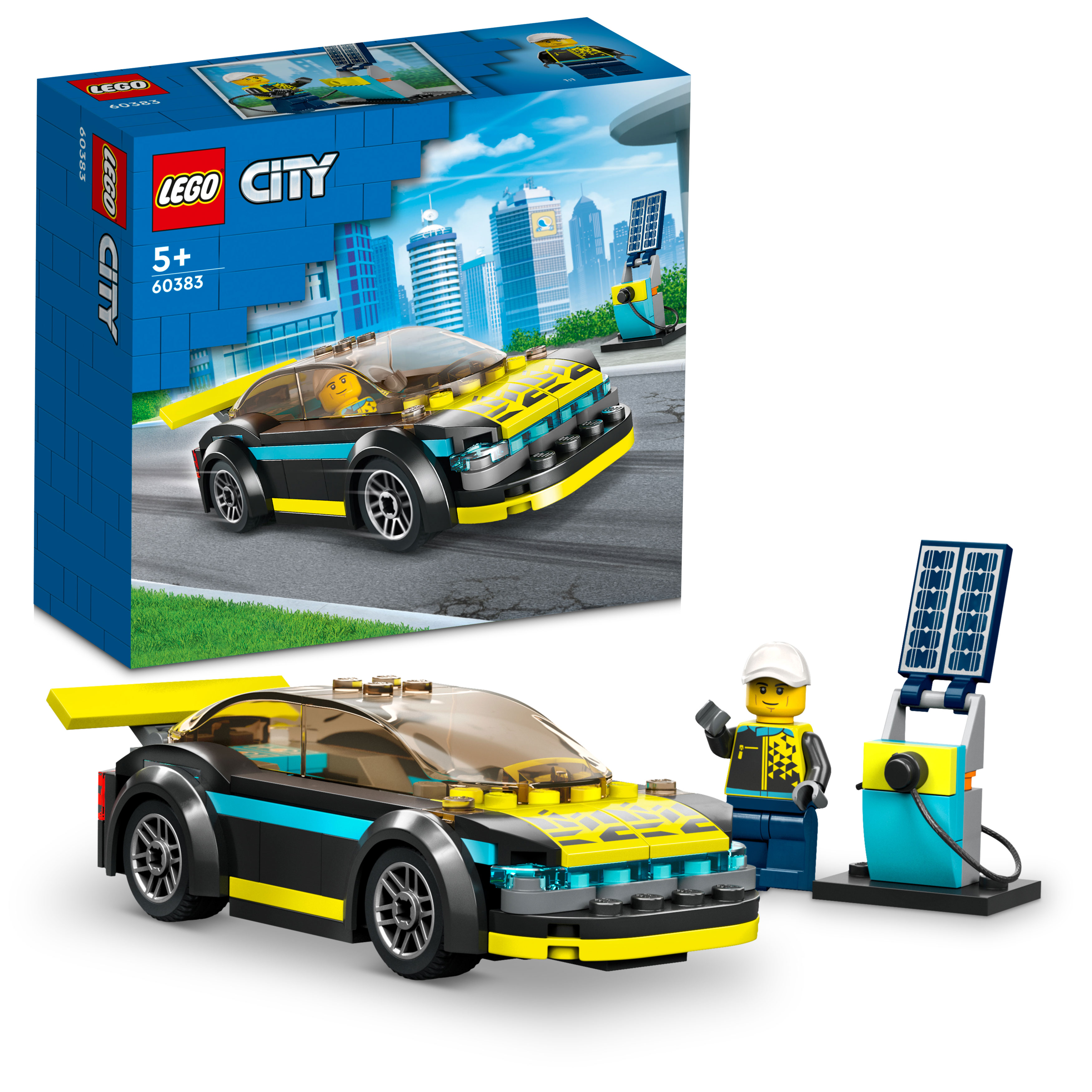 Конструктор LEGO City Электрический спорткар 60383 купить по цене 939 ₽ в  интернет-магазине Детский мир