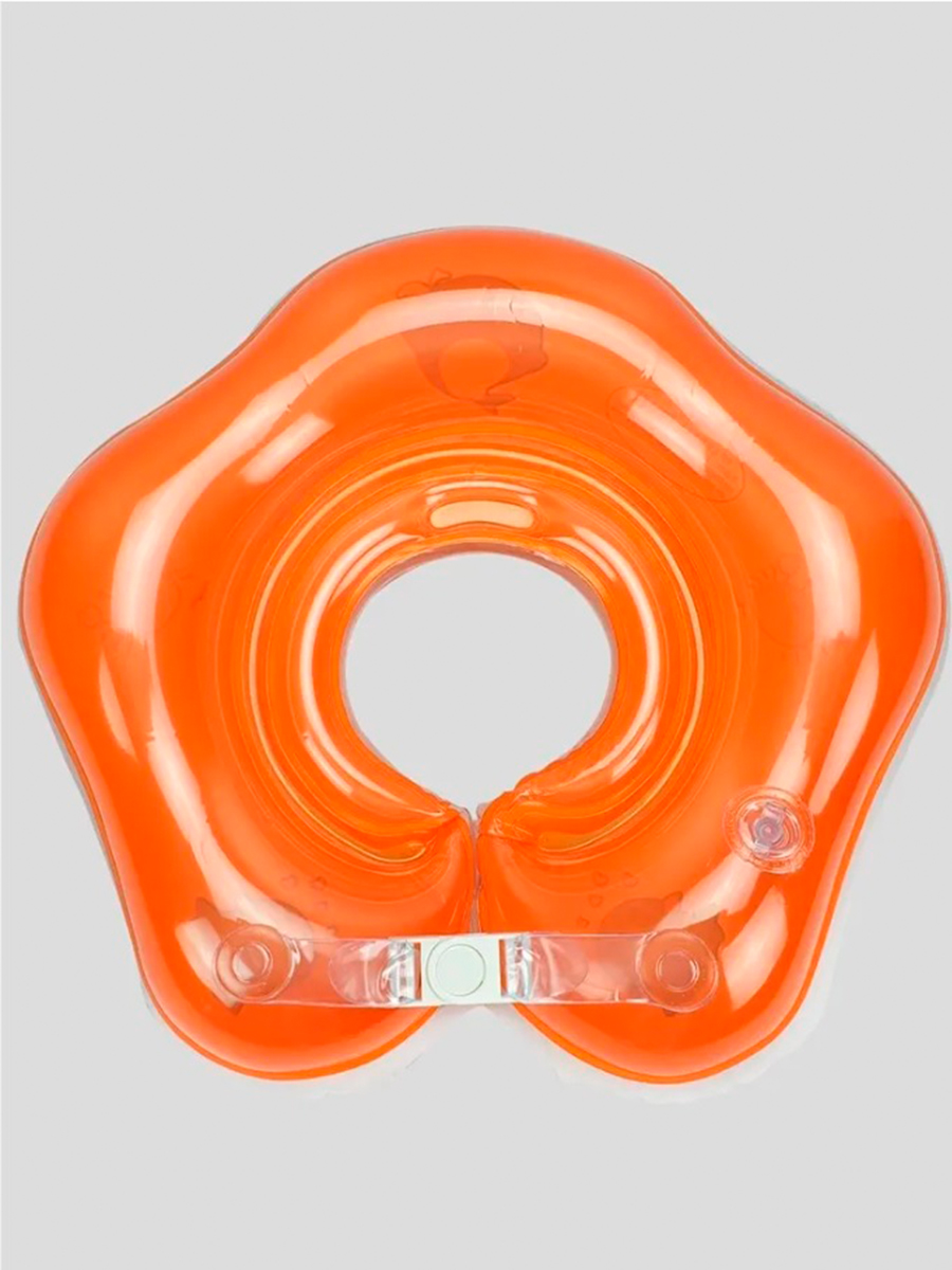 Надувной круг SHARKTOYS Для младенцев оранжевый - фото 5