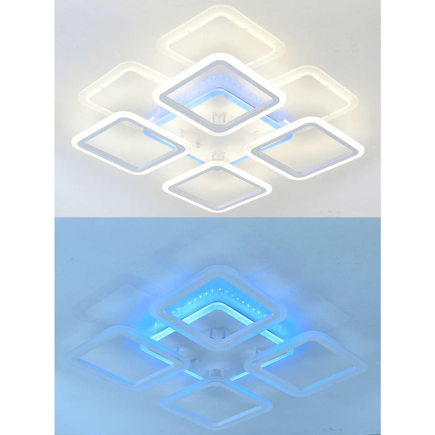 Светодиодный светильник NATALI KOVALTSEVA люстра 100W белый LED с RGB подсветкой - фото 2