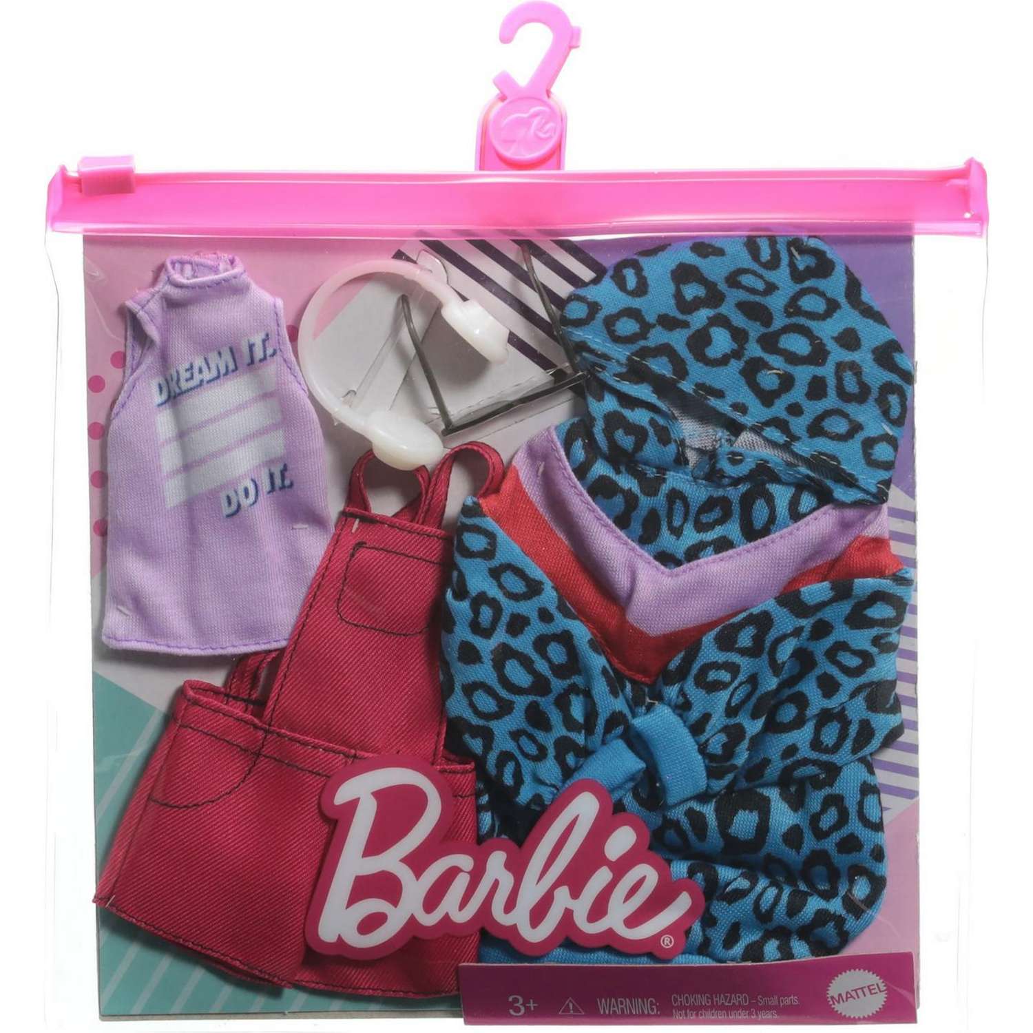 Одежда для куклы Barbie 2 комплекта+аксессуары 4 GRC86 GWC32 - фото 2