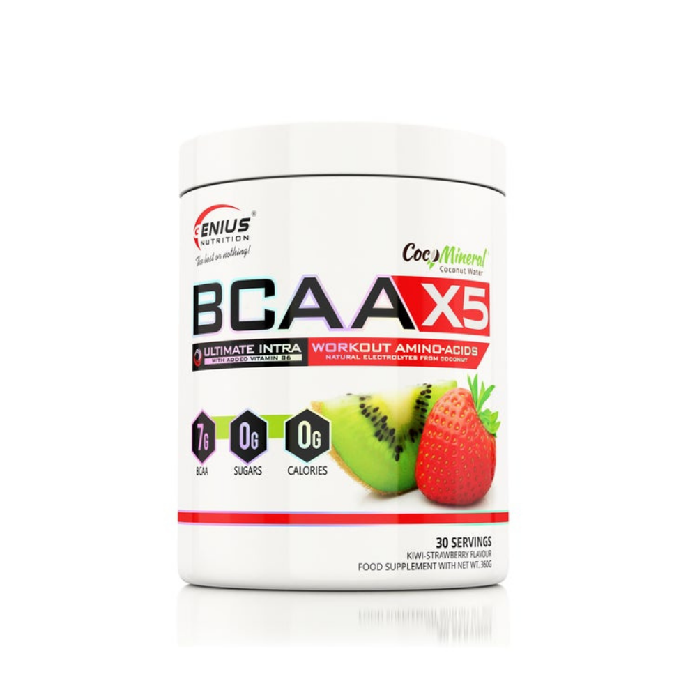 Комплекс аминокислот Genius Nutrition BCAA-X5 360 г киви-клубника - фото 1