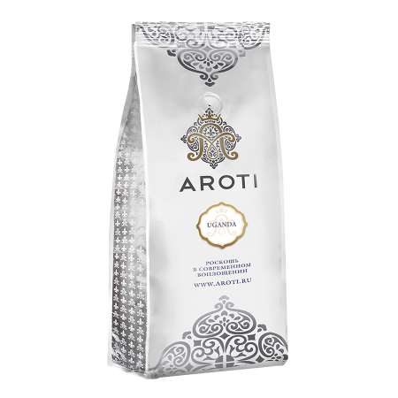 Кофе зерновой Aroti моносорт РОБУСТА Уганда средняя свежая обжарка 1 кг