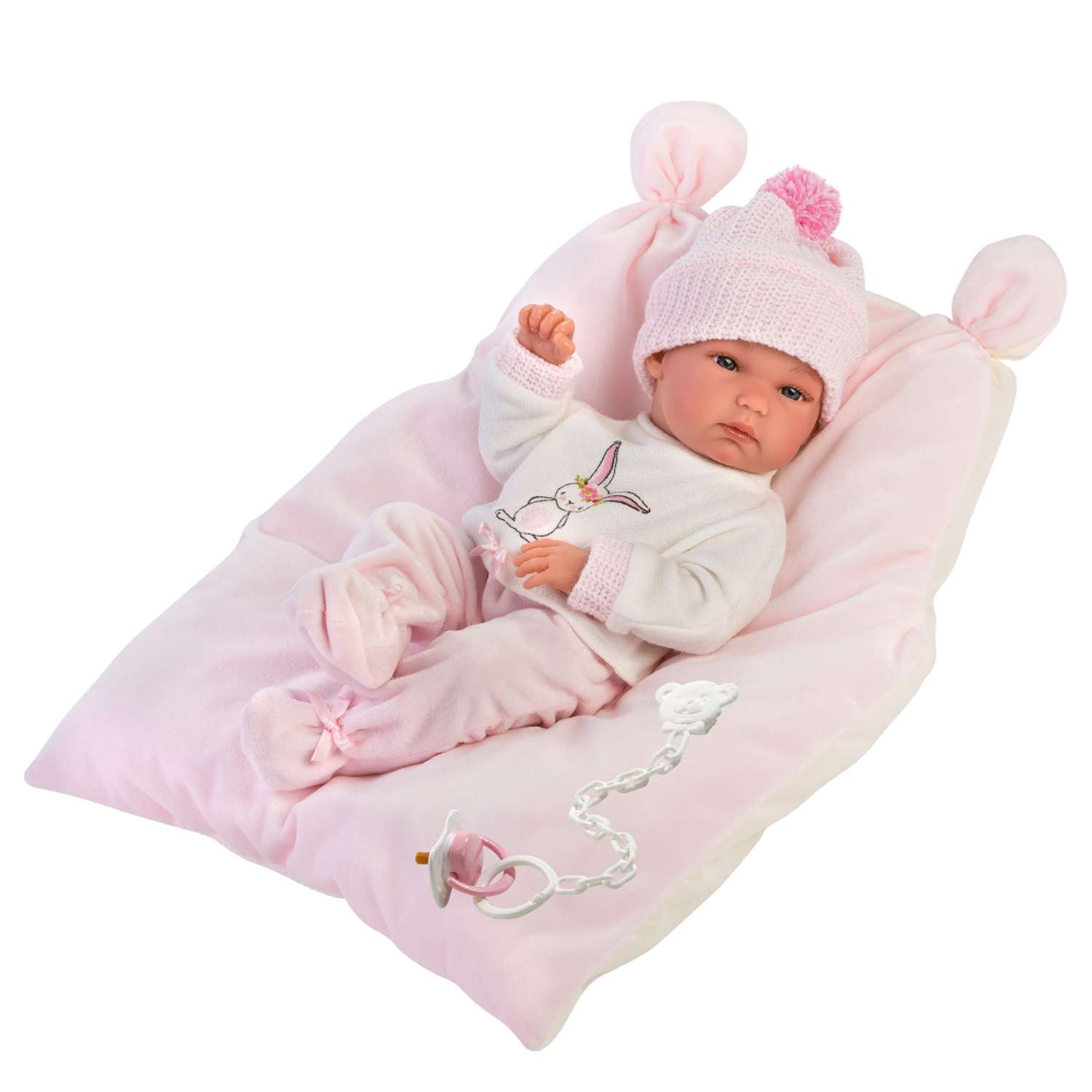Кукла LLORENS младенец в розовом c одеяльцем 35 см L 63556 - фото 1