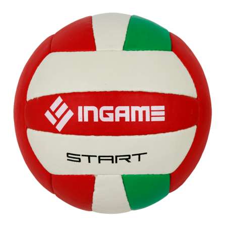 Мяч волейбольный InGame START зелено-бело-красный
