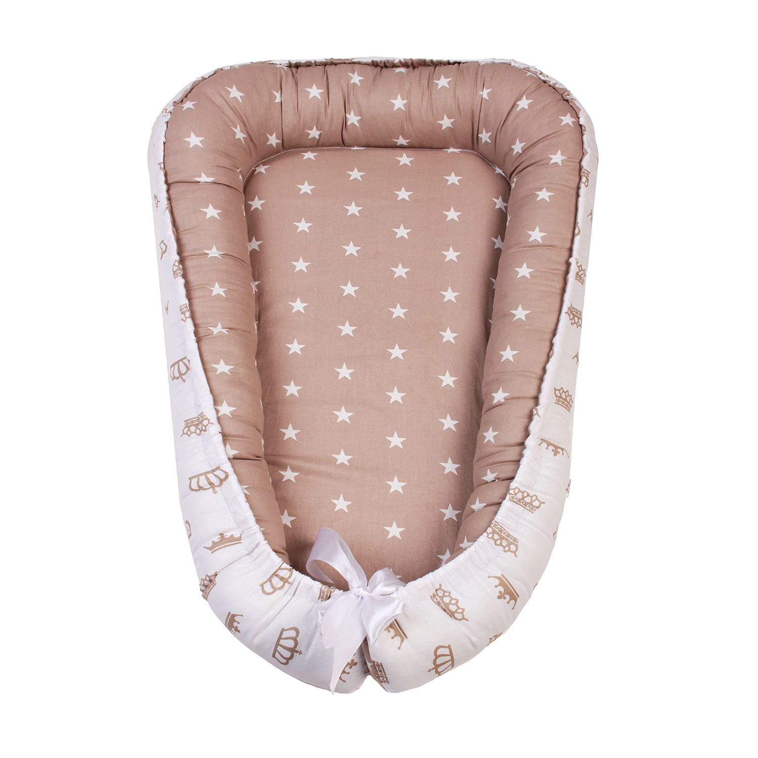 Кокон-гнездо для сна Amarobaby Twinkle Star Шоколад ABDM-61LB-Ko - фото 1