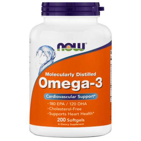 Омега-3 Now 1000 мг 200 капсул Рыбий жир