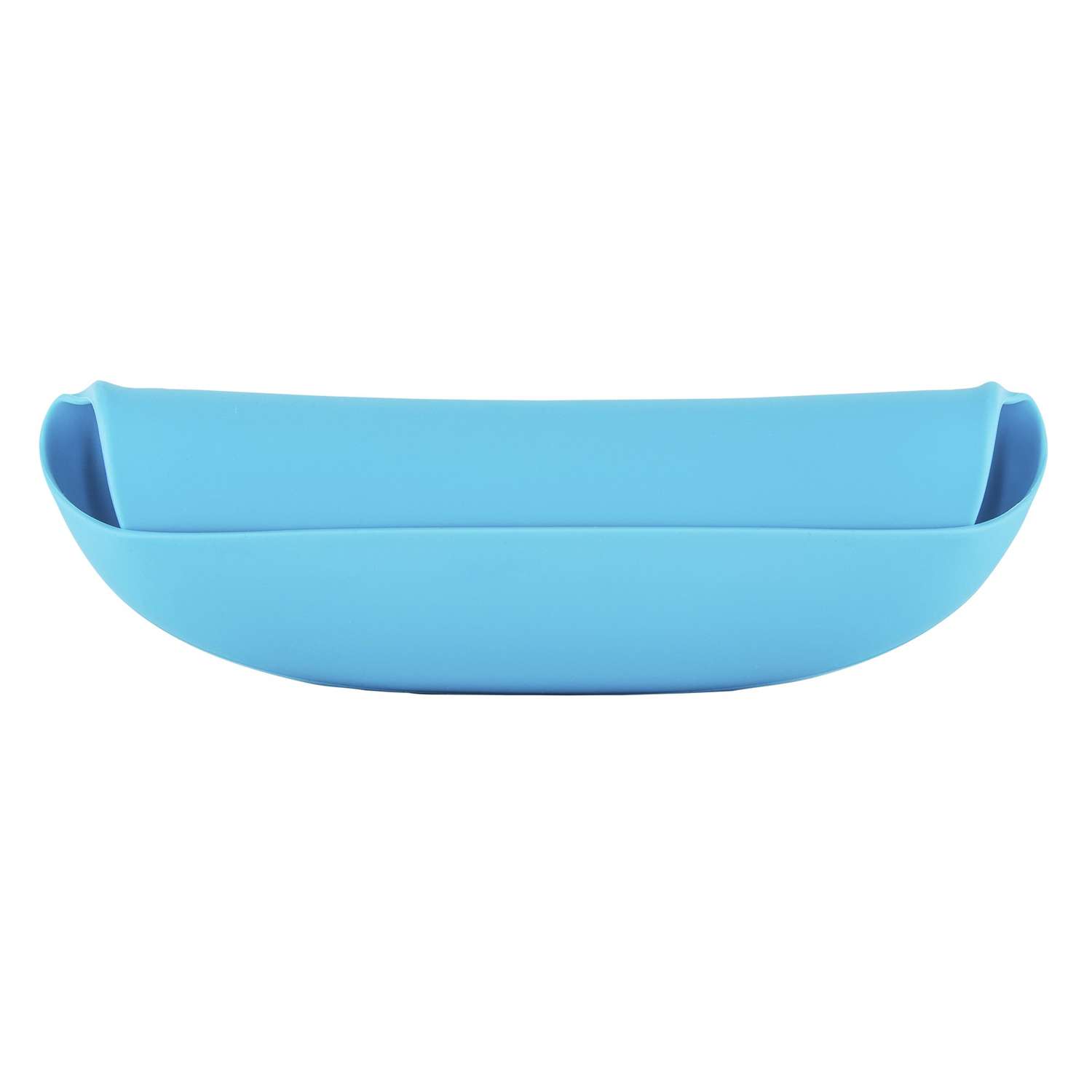Нагрудник Chicco силиконовый Easy Roll голубой для детей от 6 месяцев - фото 2