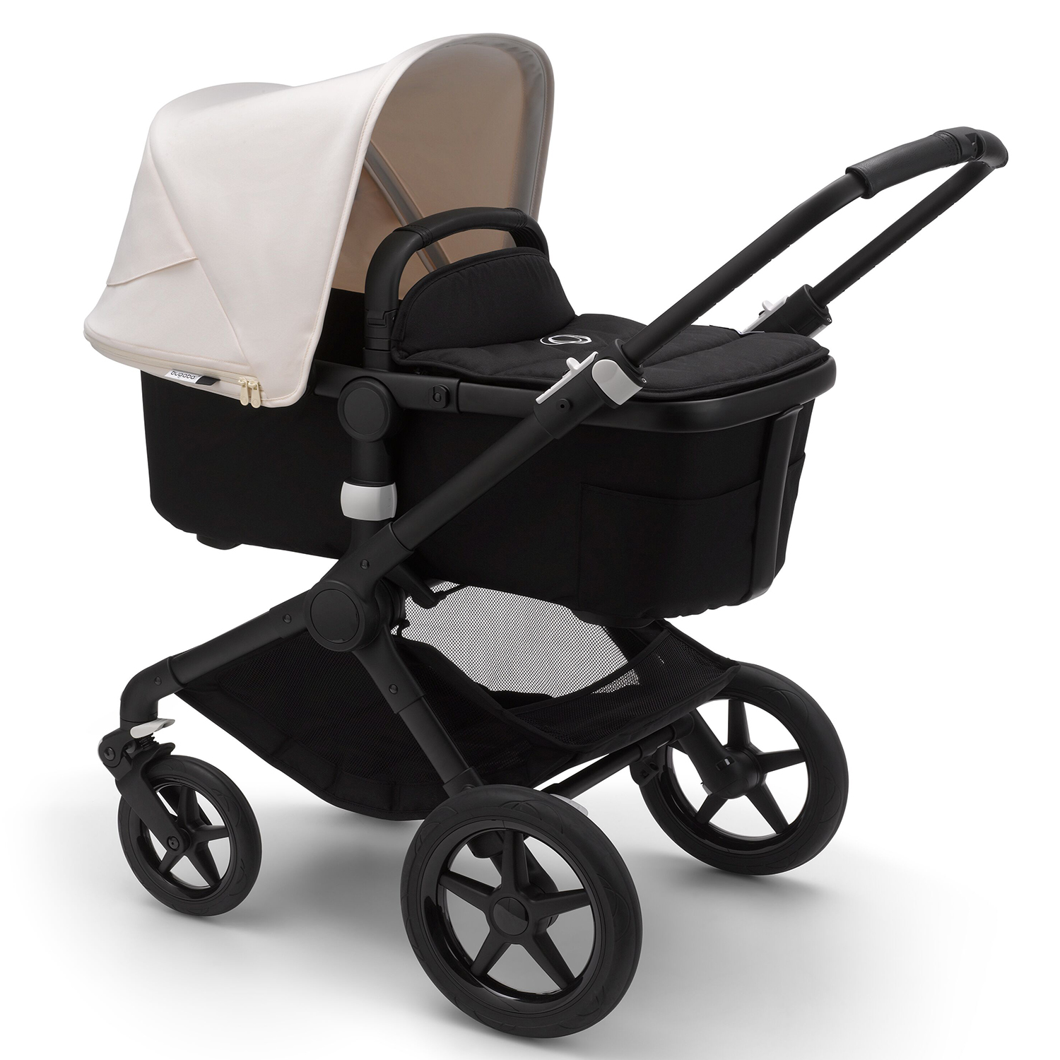 Коляска 2в1 Bugaboo Fox2 Complete Black Black-Fresh White - фото 1