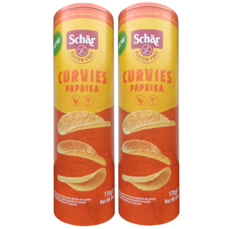 Чипсы безглютеновые Dr.Schar Curvies Paprika 170 гр 2 штуки