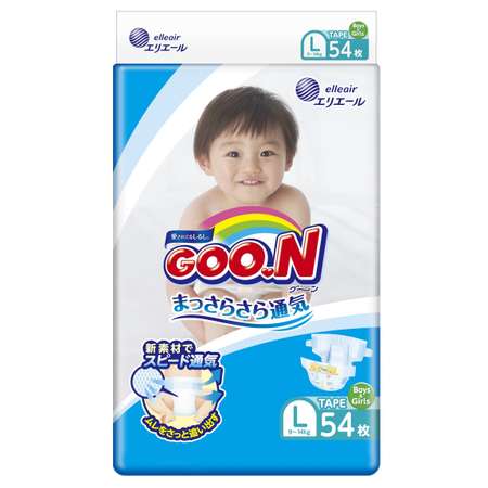 Подгузники Goon L 9-14кг 54шт