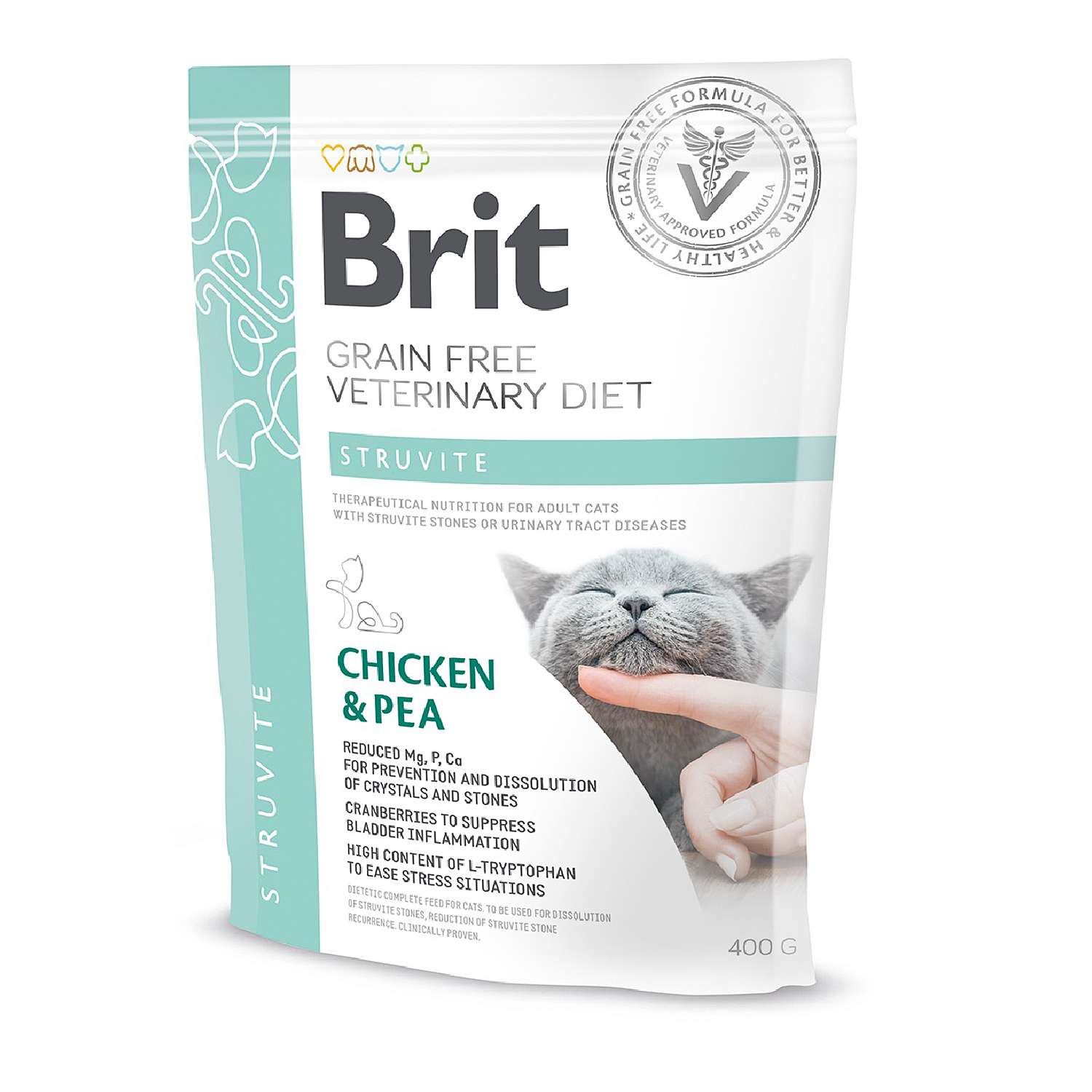 Корм для кошек Brit 400г Veterinary Diet Struvite беззерновой курица - фото 1