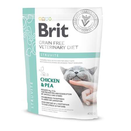 Корм для кошек Brit 400г Veterinary Diet Struvite беззерновой курица