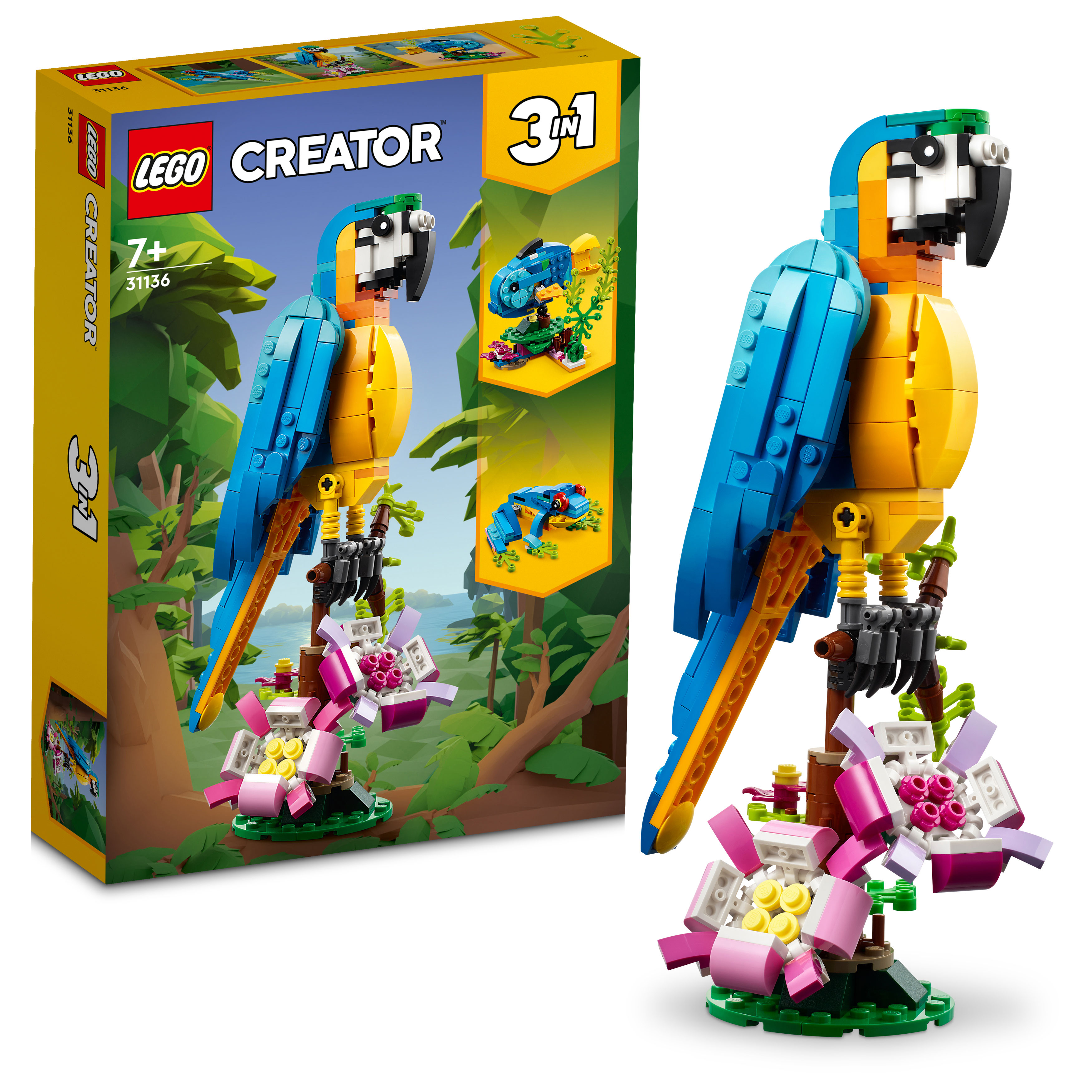 Конструктор LEGO Creator Exotic Parrot 31136 - фото 1