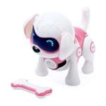 Интерактивная игрушка Zabiaka Робот собака Чаппи русское озвучивание световые и звуковые эффекты цвет розовый