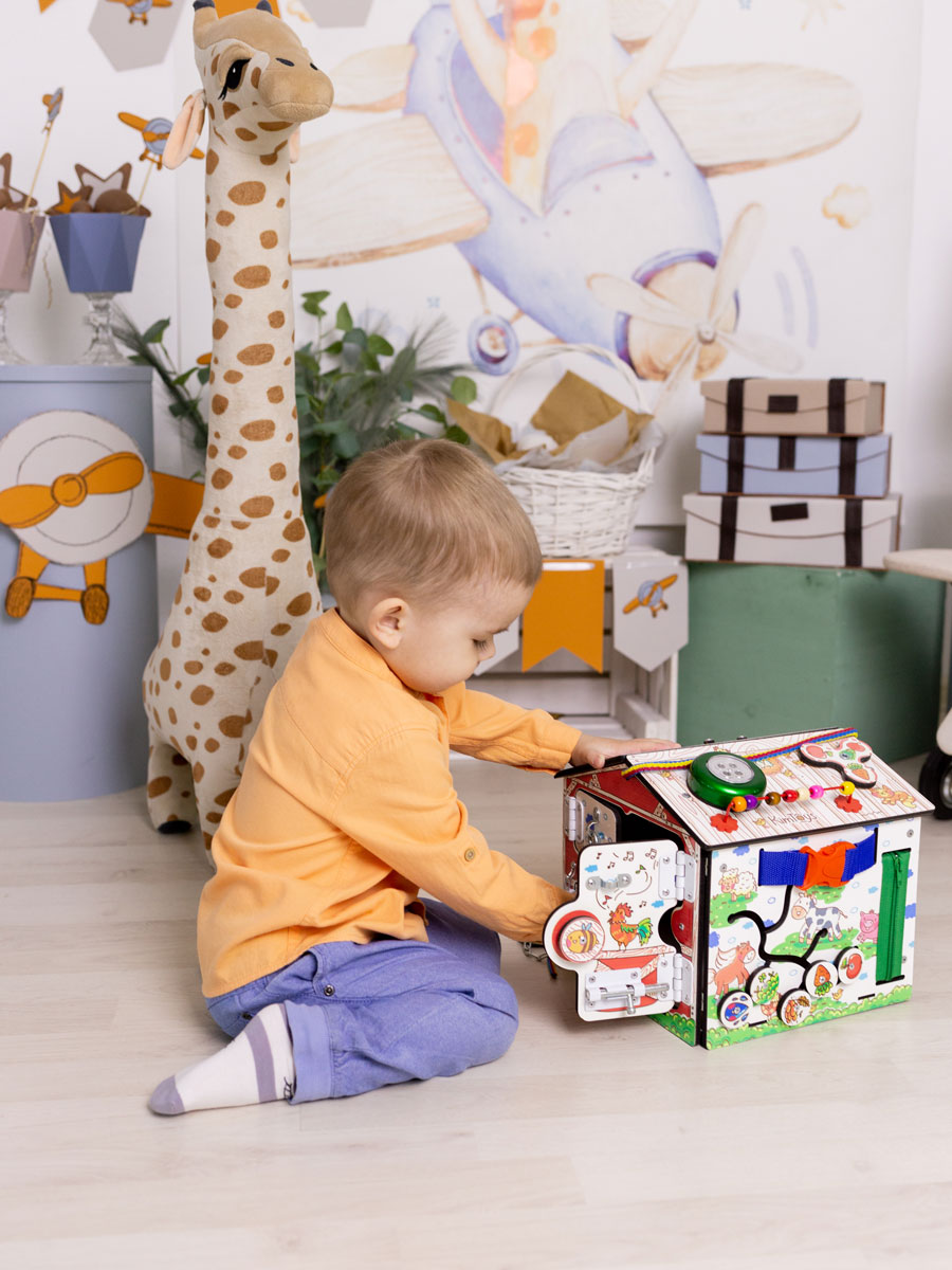 Бизиборд KimToys развивающий домик для малышей - фото 15