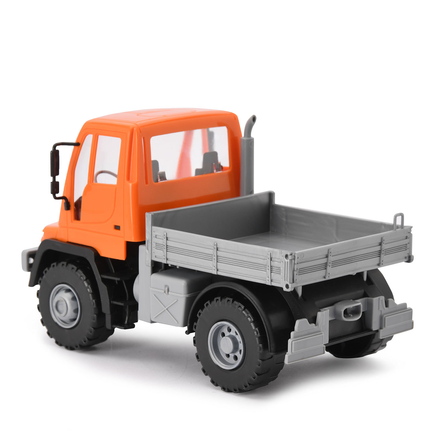 Самосвал Лена Mercedes Unimog без механизмов оранжевый 8882 - фото 2