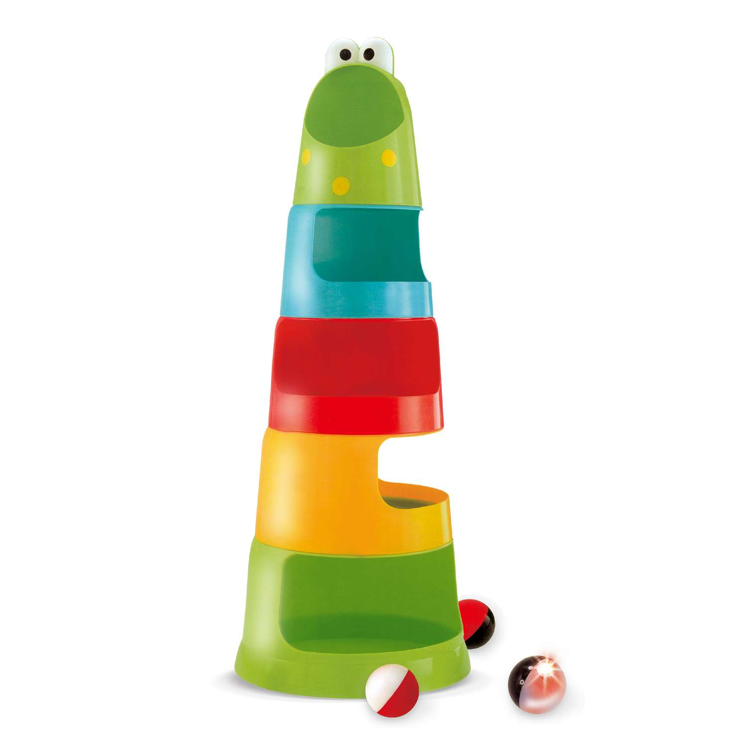 Развивающие игрушки Жирафики Пирамидка стаканчики шарики свет - фото 1