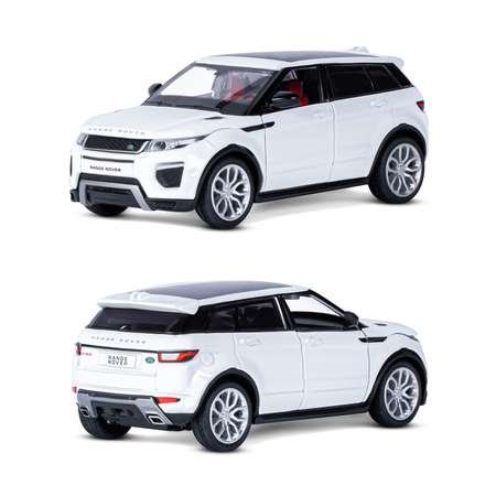 Машинка металлическая АВТОпанорама игрушка детская Range Rover Evoque 1:32 белый