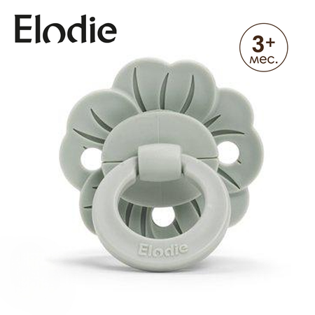 Пустышка детская силиконовая Elodie Binky Bloom Mineral Green 3 мес+