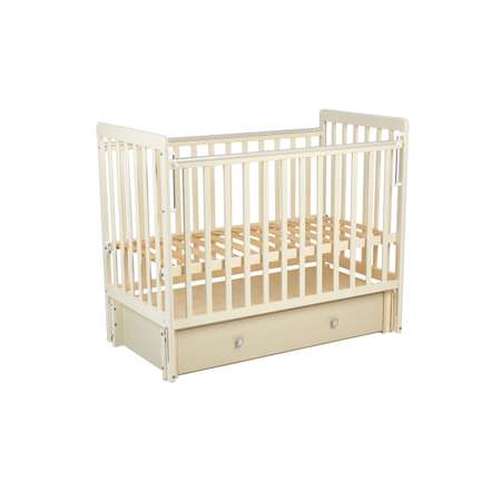 Детская кроватка Polini kids Фея 328-01 с универсальным маятником прямоугольная, универсальный маятник (бежевый)