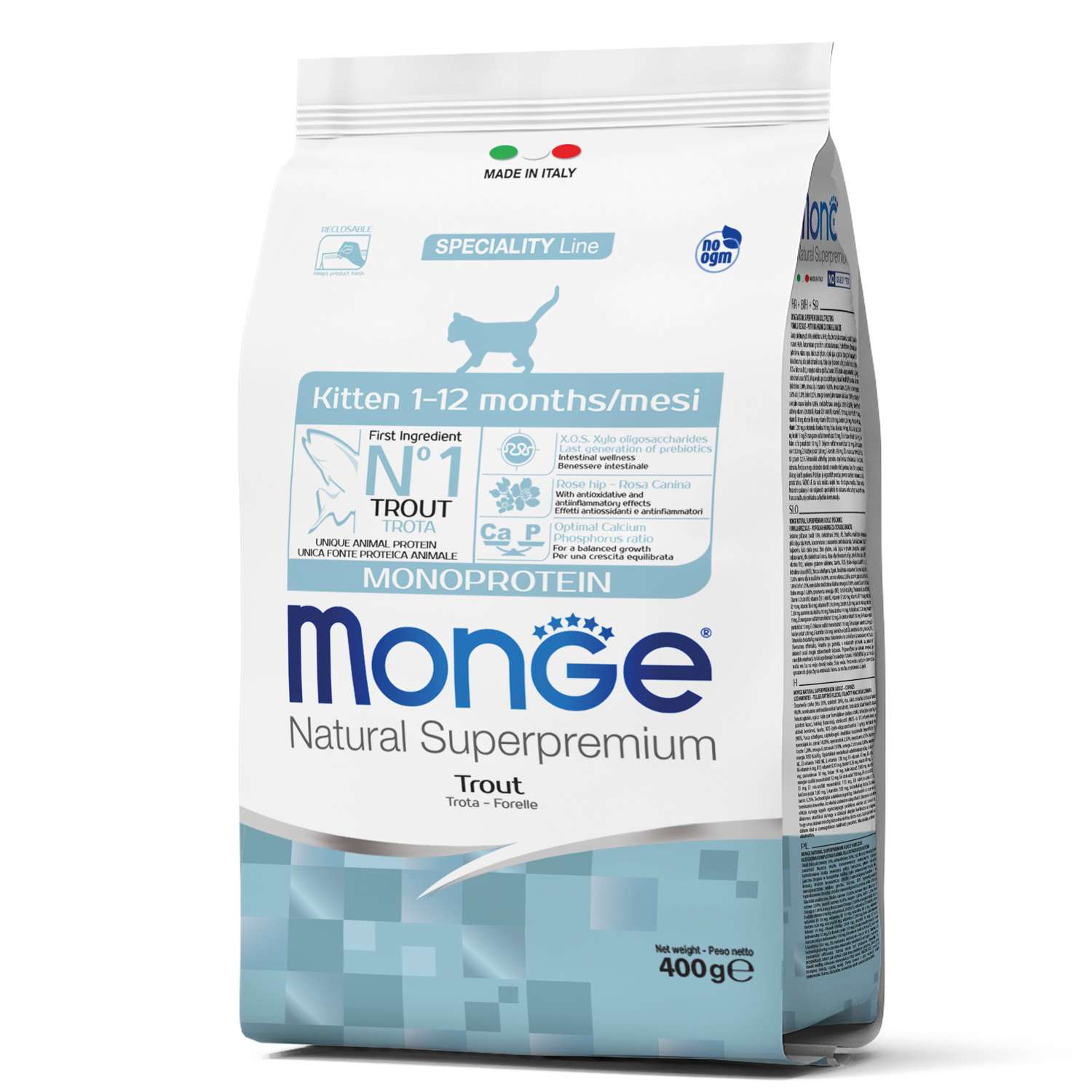 Корм для котят MONGE Cat Monoprotein форель 400г - фото 2