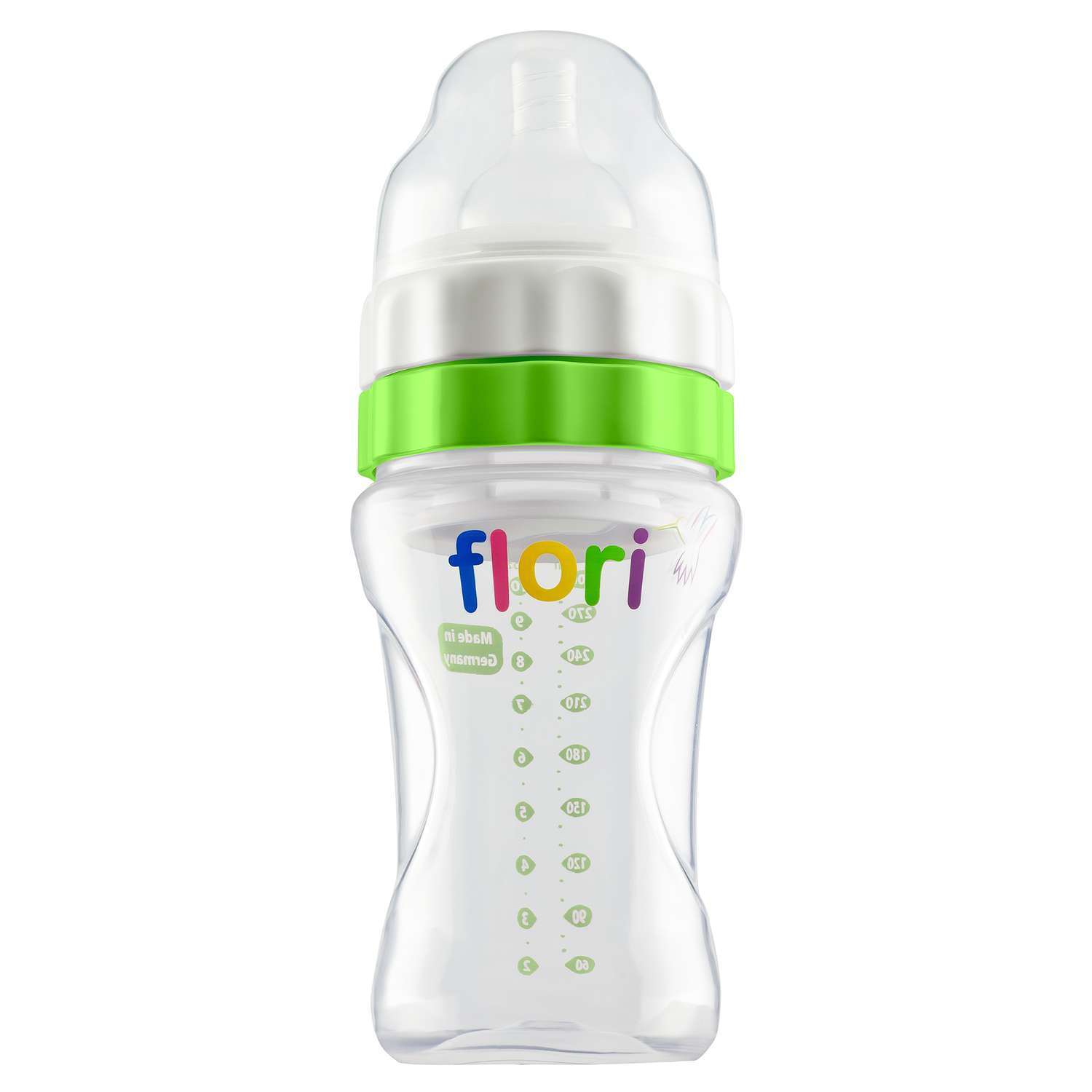 Детская бутылочка FLORI с отсеком для смеси Зеленая - фото 1