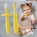 Зубная детская щетка ROXY-KIDS с ограничителем цвет желтый