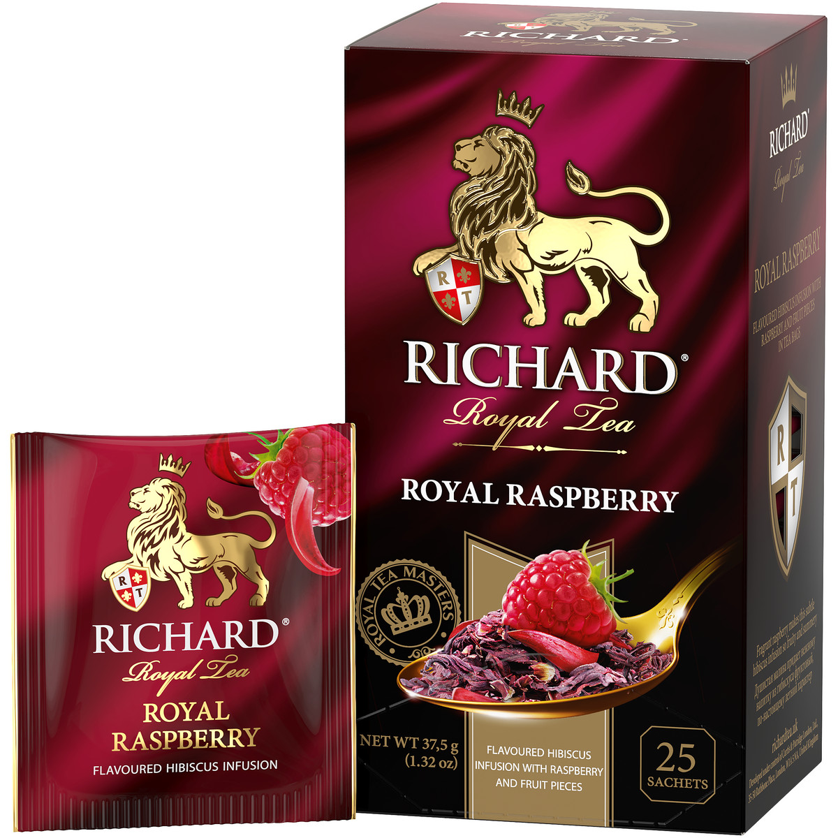 Чай фруктово-травяной Richard Royal Raspberry ароматизированный 25 пакетиков - фото 3