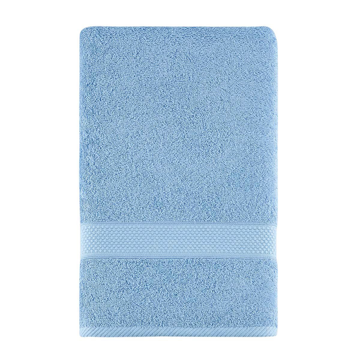 Полотенце для ванной Arya Home Collection однотонное 70х140 см Miranda Soft светло-голубой - фото 1