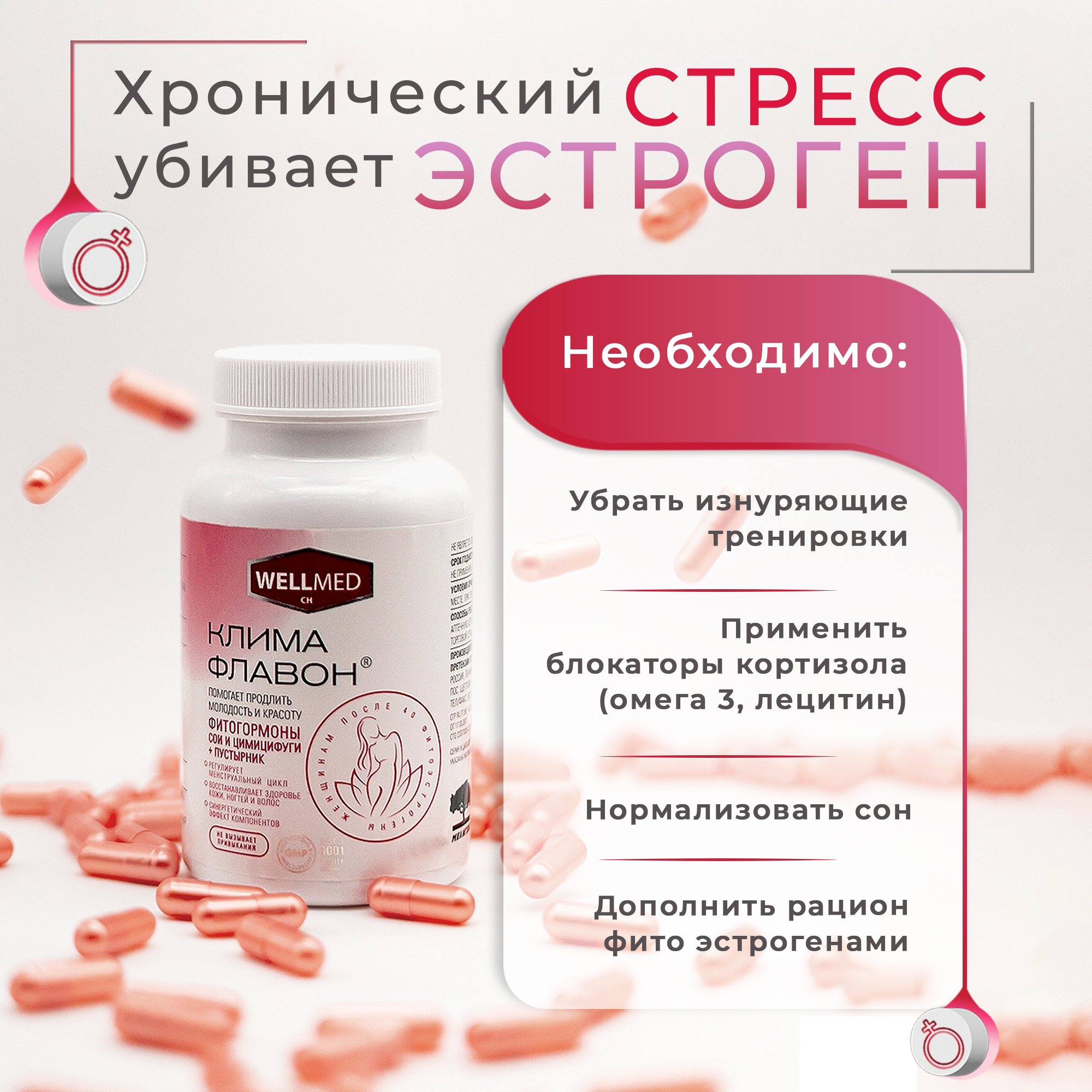 Фитоэстрогены при климаксе WELLMED CH комплекс - фото 7