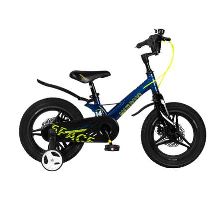 Детский двухколесный велосипед Maxiscoo Space делюкс плюс 14 синий
