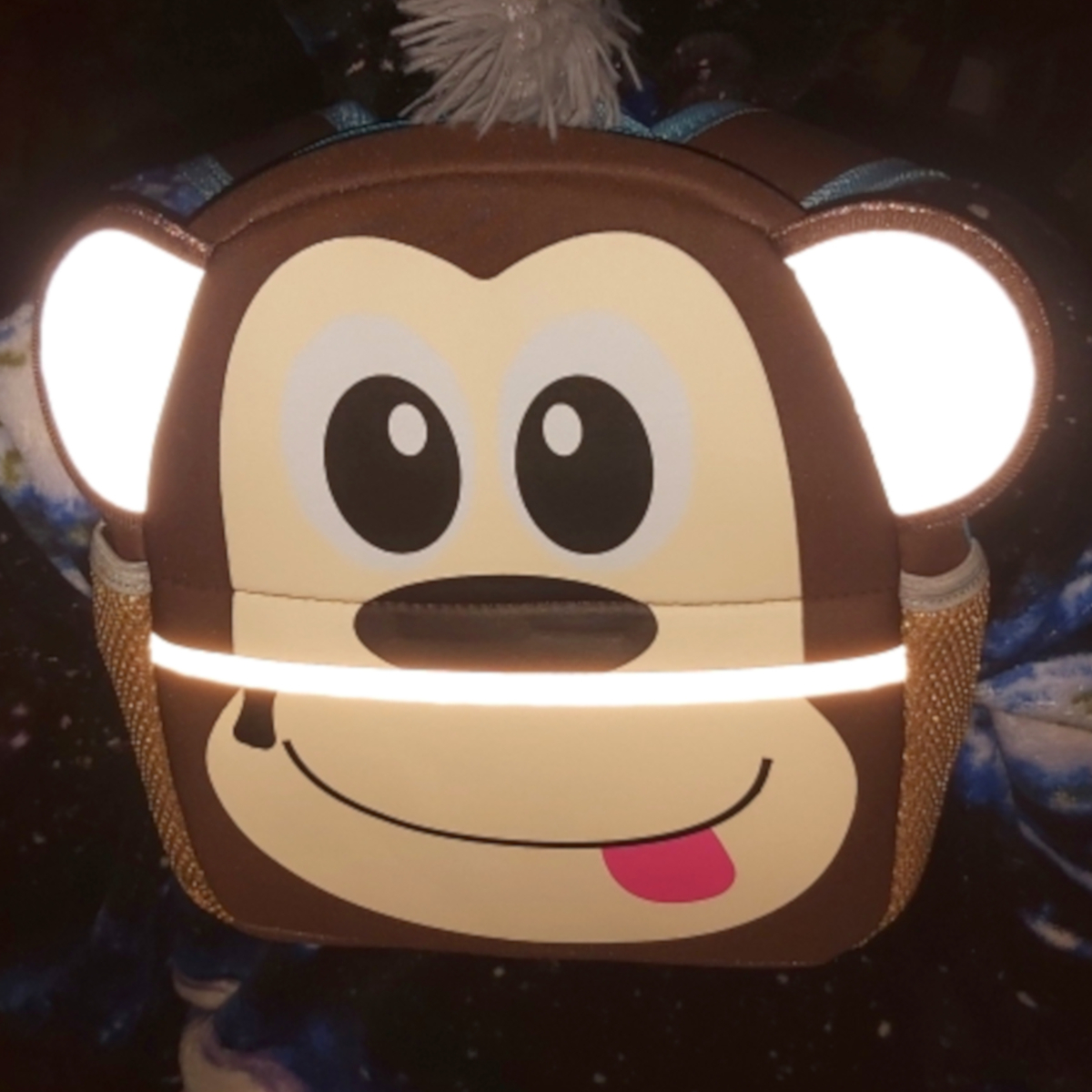 Рюкзак O GO Светоотражающий обезьянка - фото 3
