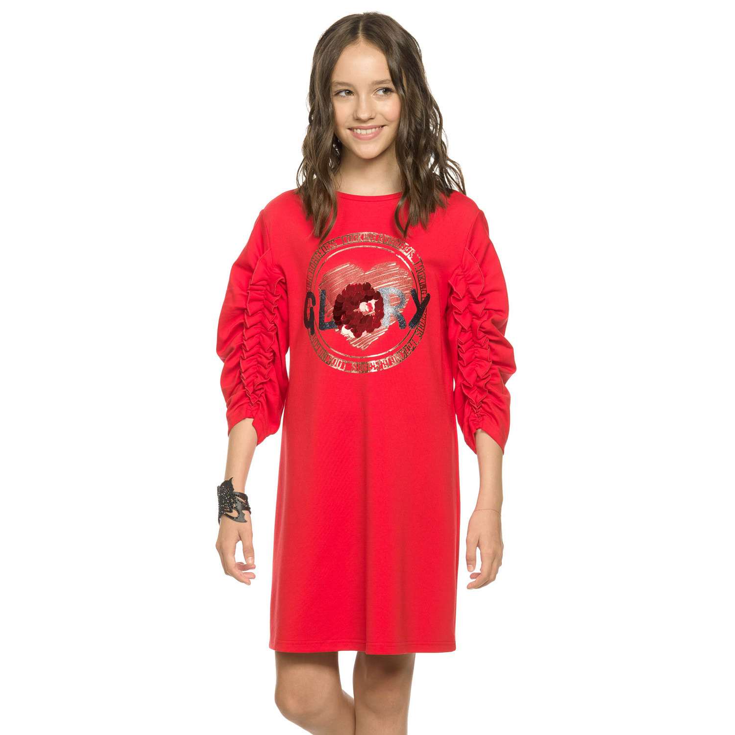 Платье PELICAN GFDJ4264/Красный(18) - фото 1