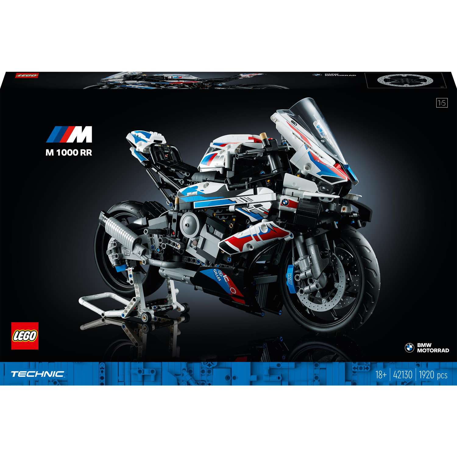 Конструктор LEGO Technic Мотоцикл BMW M 1000 RR - фото 1
